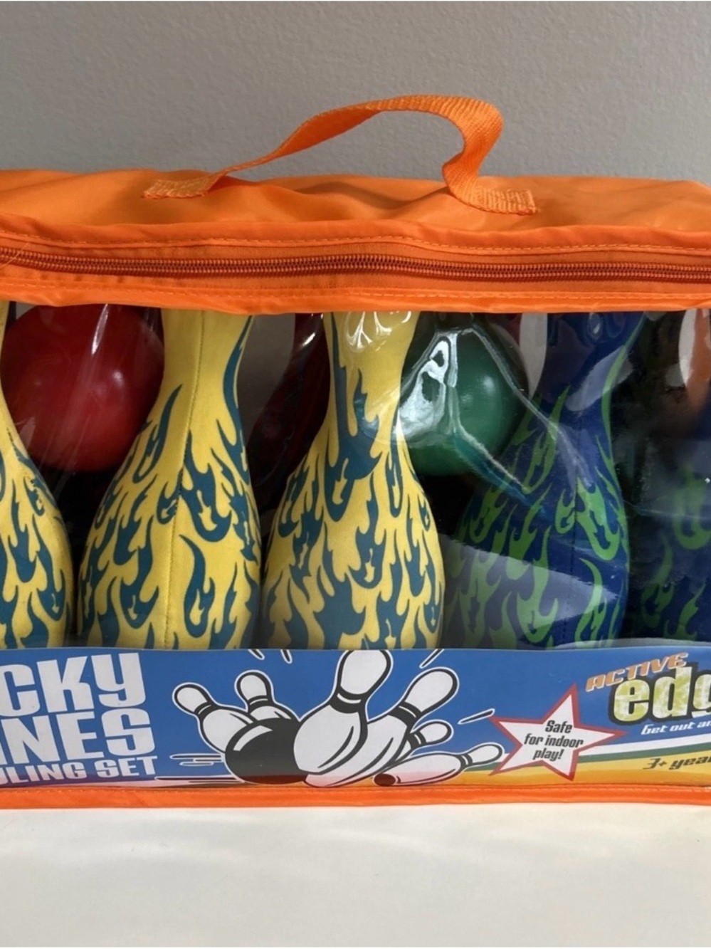 Lucky Lanes Bowling Set Active Edge Water-Filled Pins and Balls 2010 Y2K